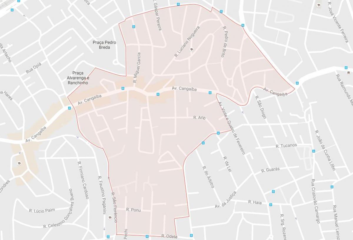 نقشه Cangaíba São Paulo