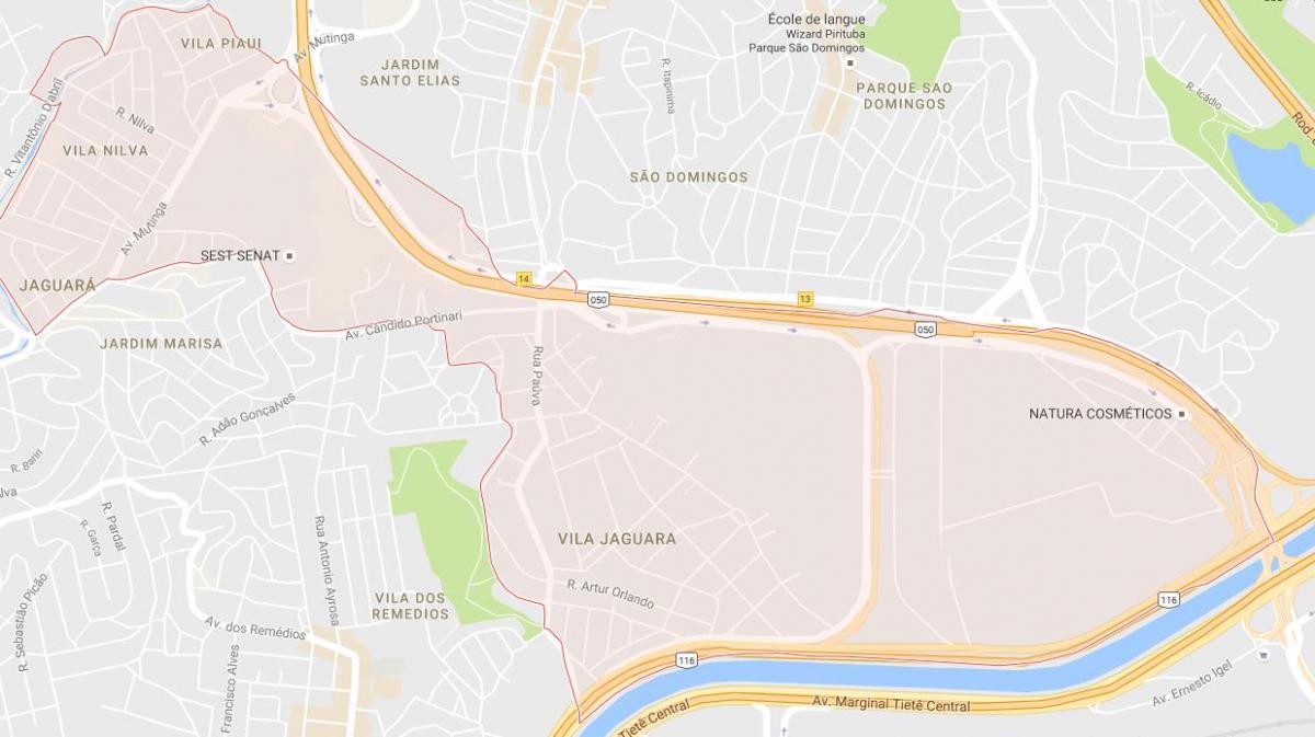 نقشه Jaguara São Paulo