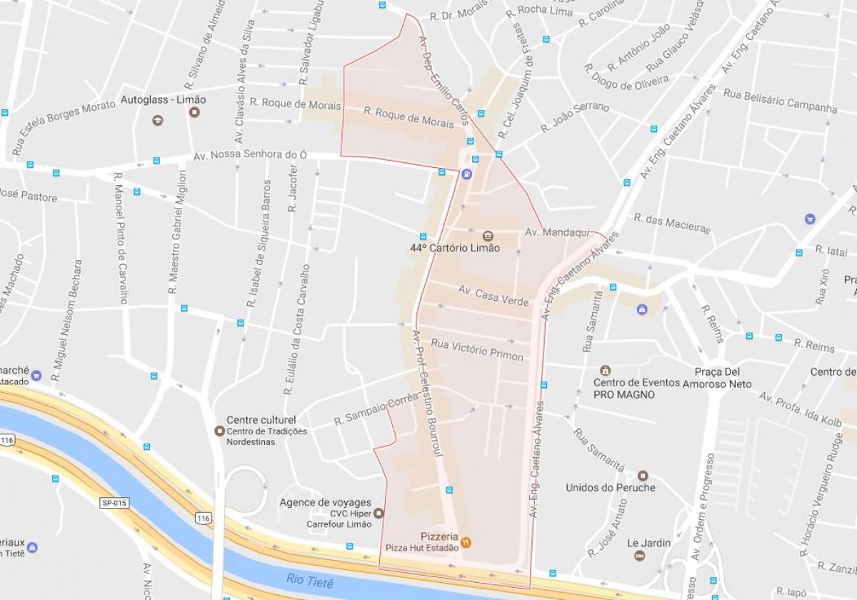 نقشه Limão São Paulo