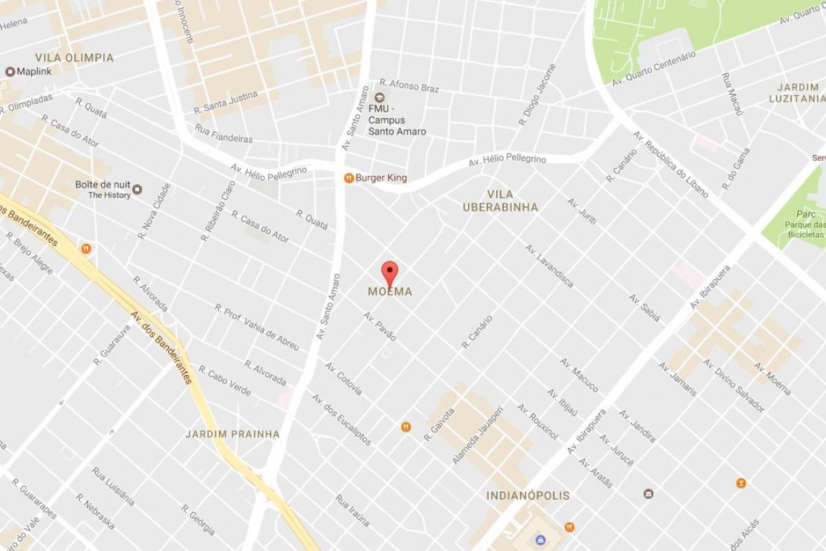 نقشه Moema São Paulo