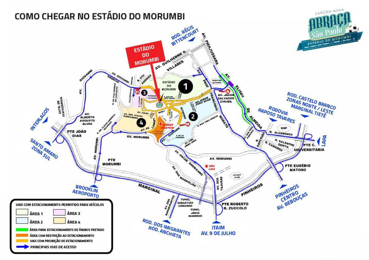 نقشه Morumbi ورزشگاه