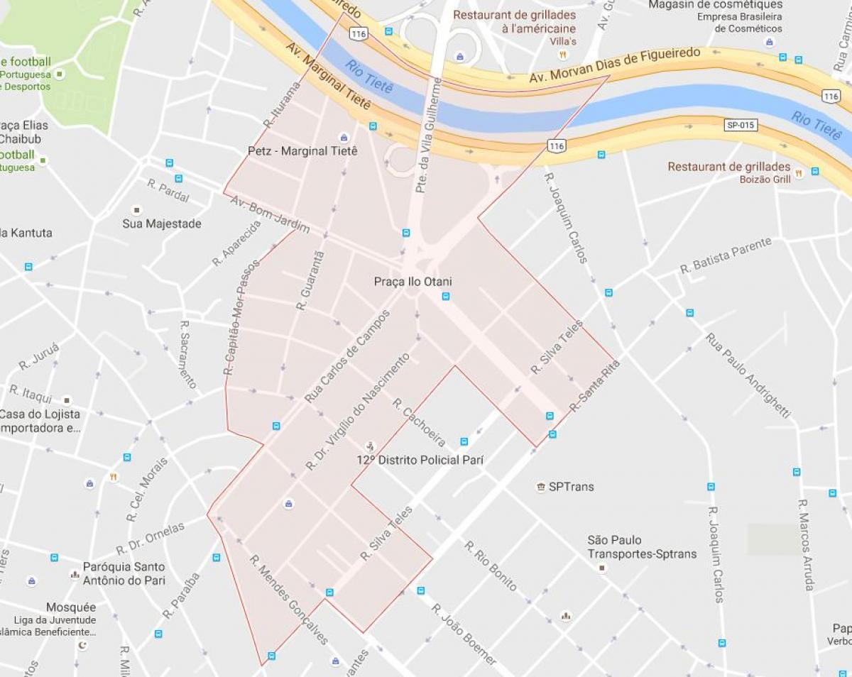 نقشه از پري São Paulo