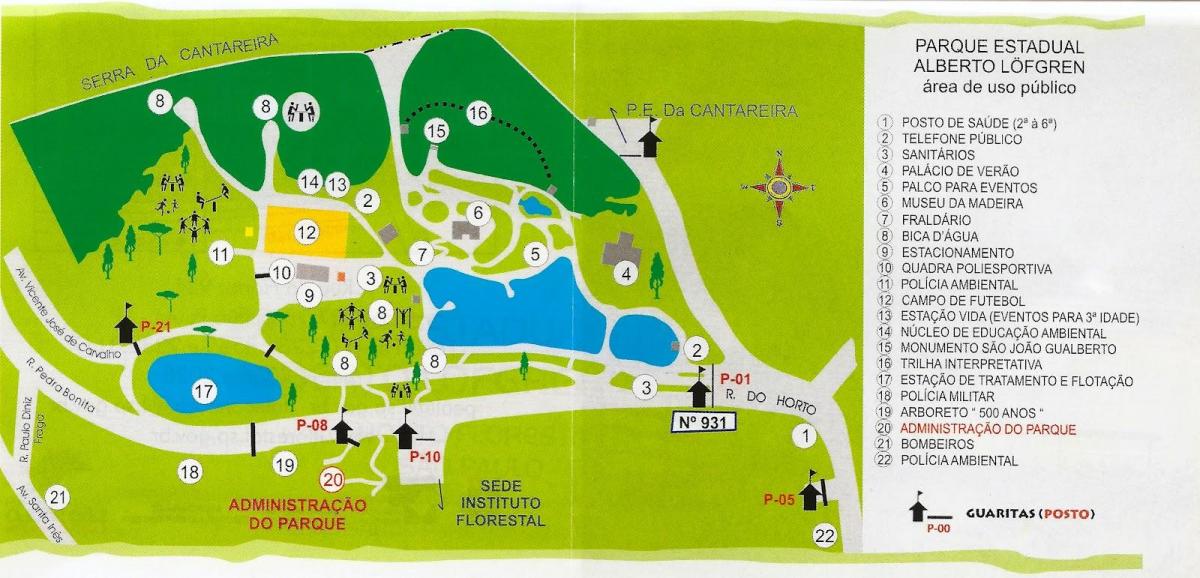 نقشه از آلبرتو Löfgren پارک