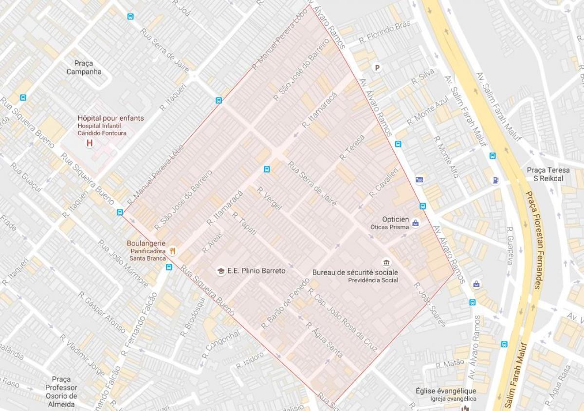 نقشه اگوا رسا, São Paulo