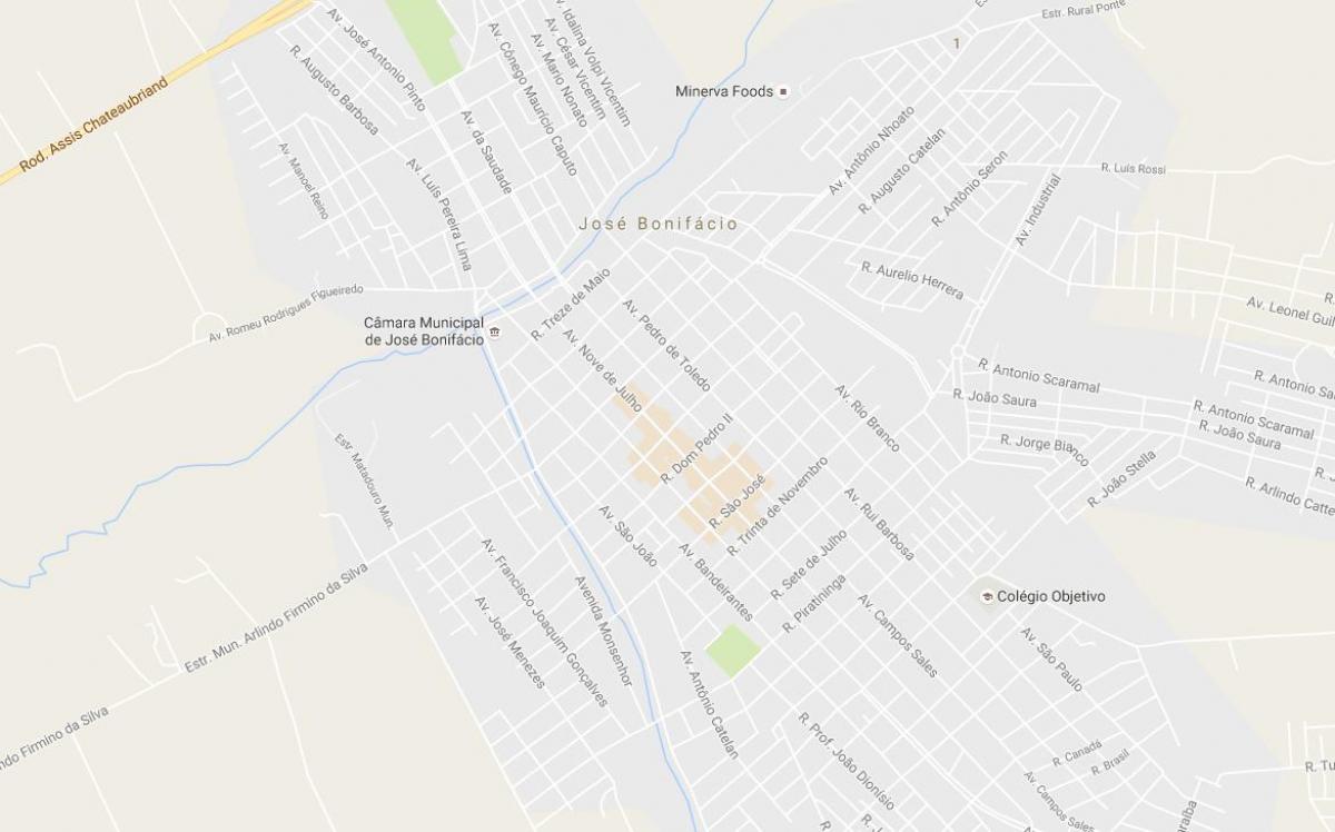 نقشه از جثه بنیفکیو São Paulo