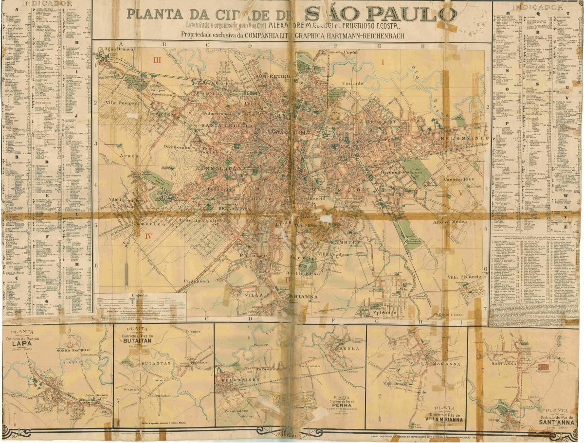 نقشه سابق, São Paulo - 1913