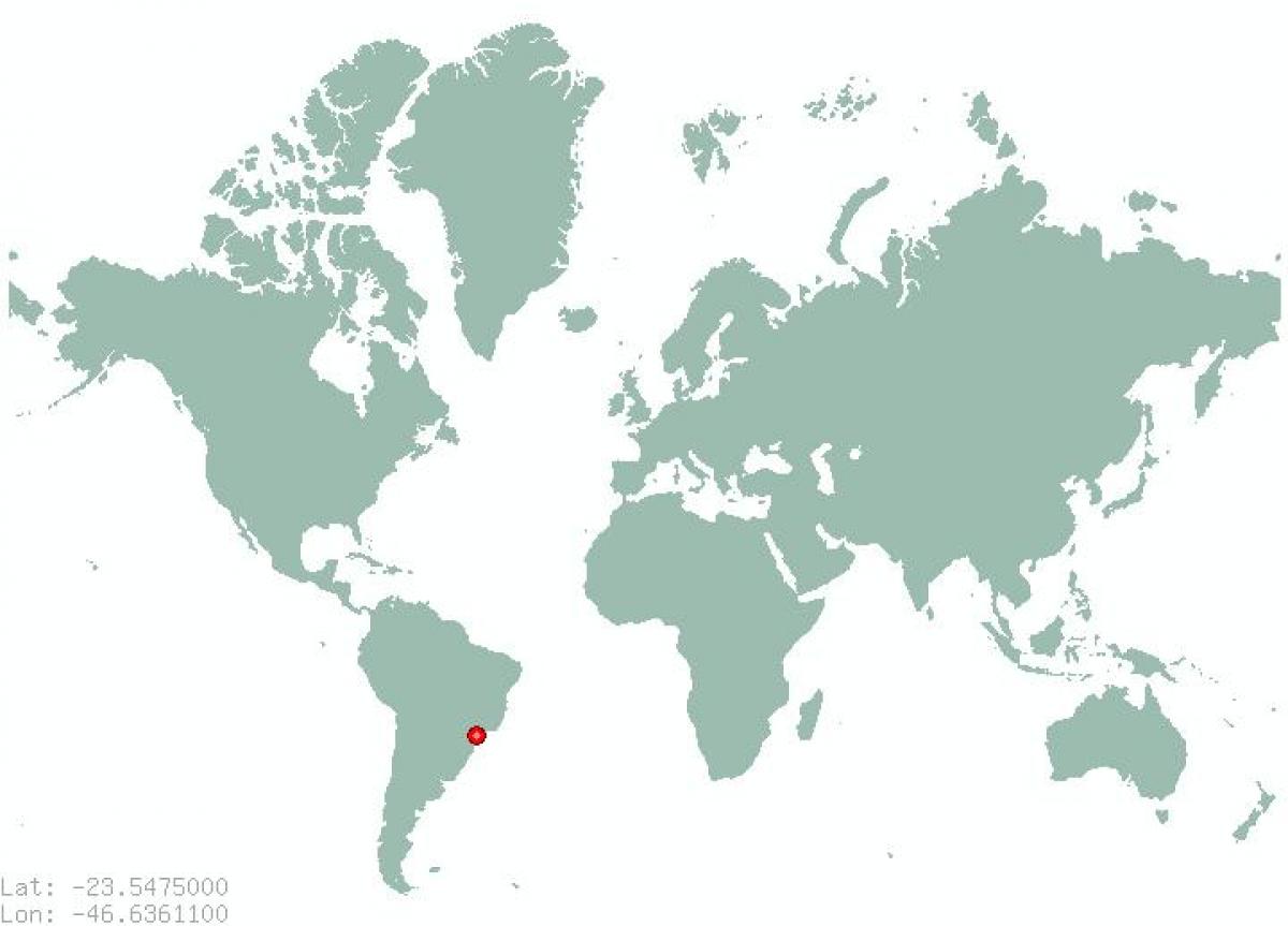 نقشه از سن پائولو در جهان