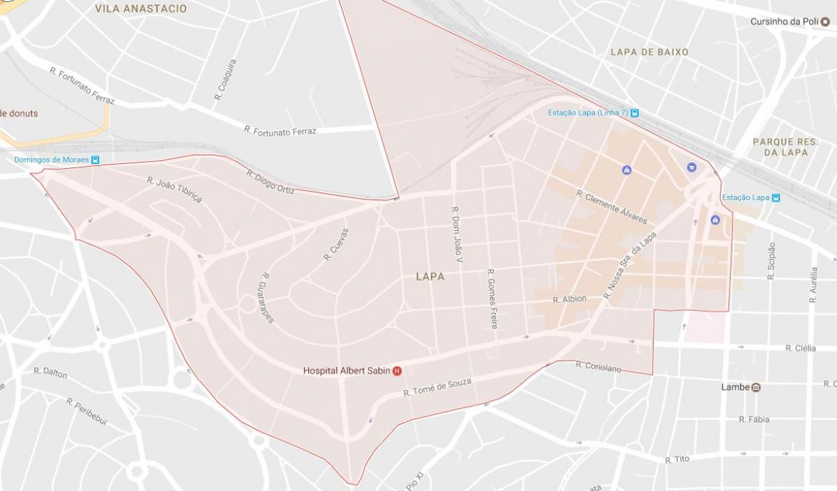 نقشه لاپا, São Paulo