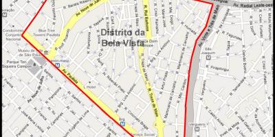 نقشه Bela Vista, São Paulo