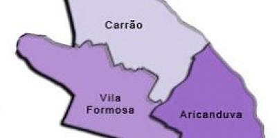 نقشه اریکندووا-ویلا Formosa آدور