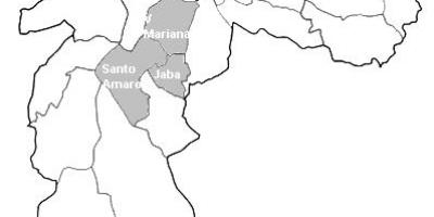 نقشه منطقه Centro-Sul, São Paulo