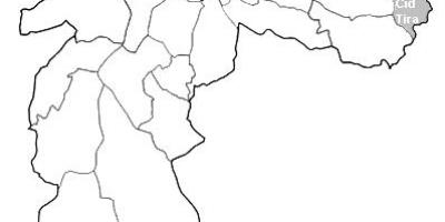 نقشه از منطقه شرقی 2, São Paulo