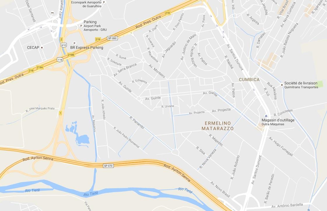 نقشه ارملینو مترززو São Paulo