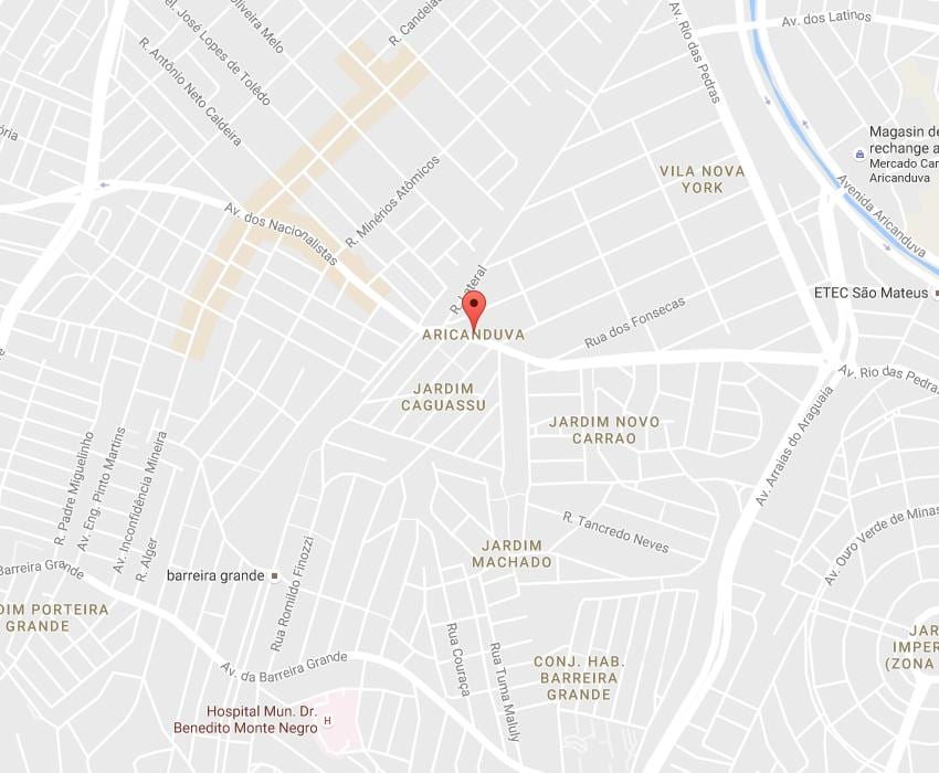 نقشه اریکندووا São Paulo