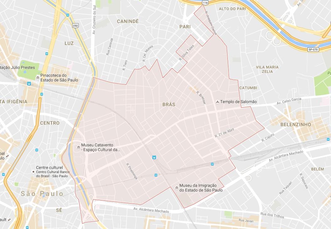 نقشه از برص, São Paulo