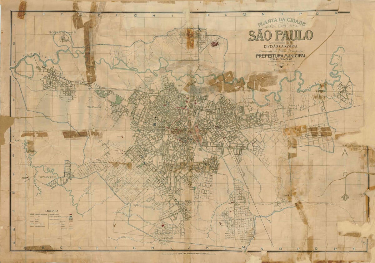 نقشه سابق, São Paulo - 1916