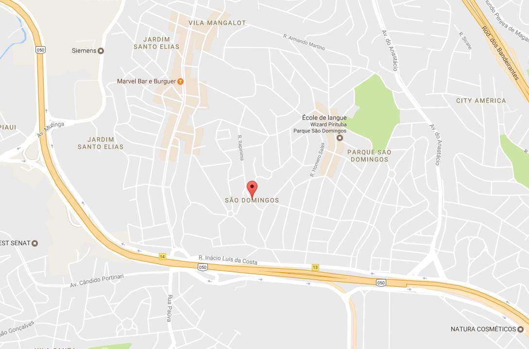 نقشه از سن دمینگس São Paulo
