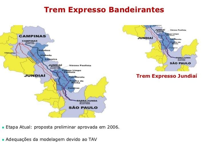نقشه از سائو پائولو, Expresso بندیرنتس