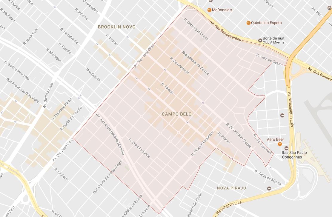 نقشه کمپو بلو, São Paulo