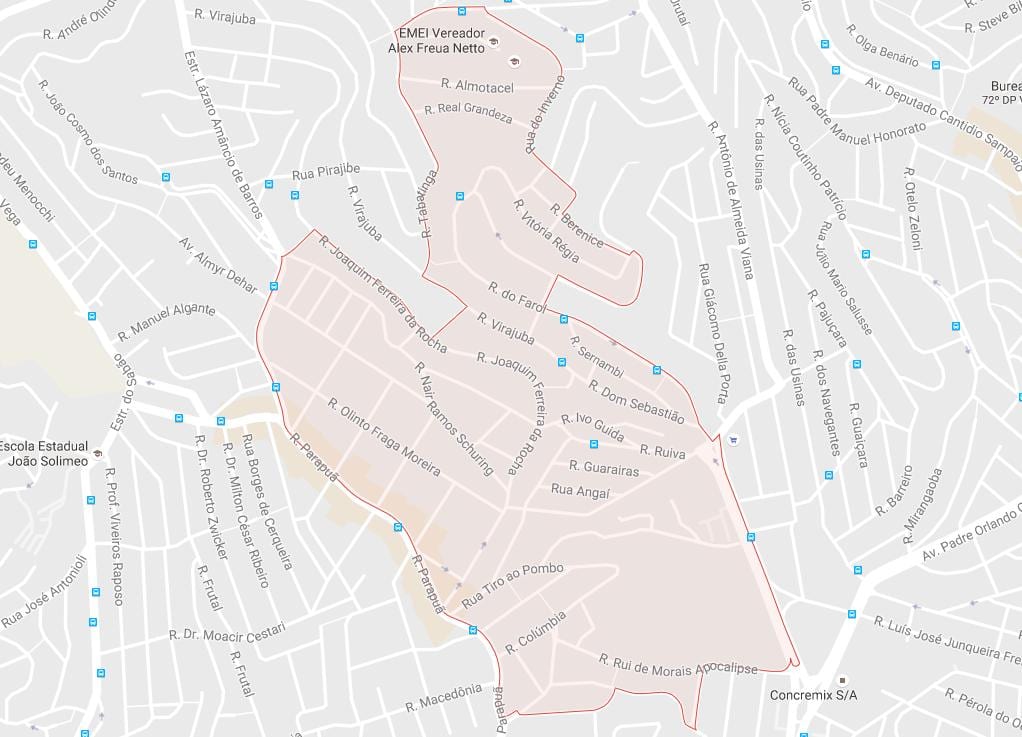 نقشه Brasilândia São Paulo