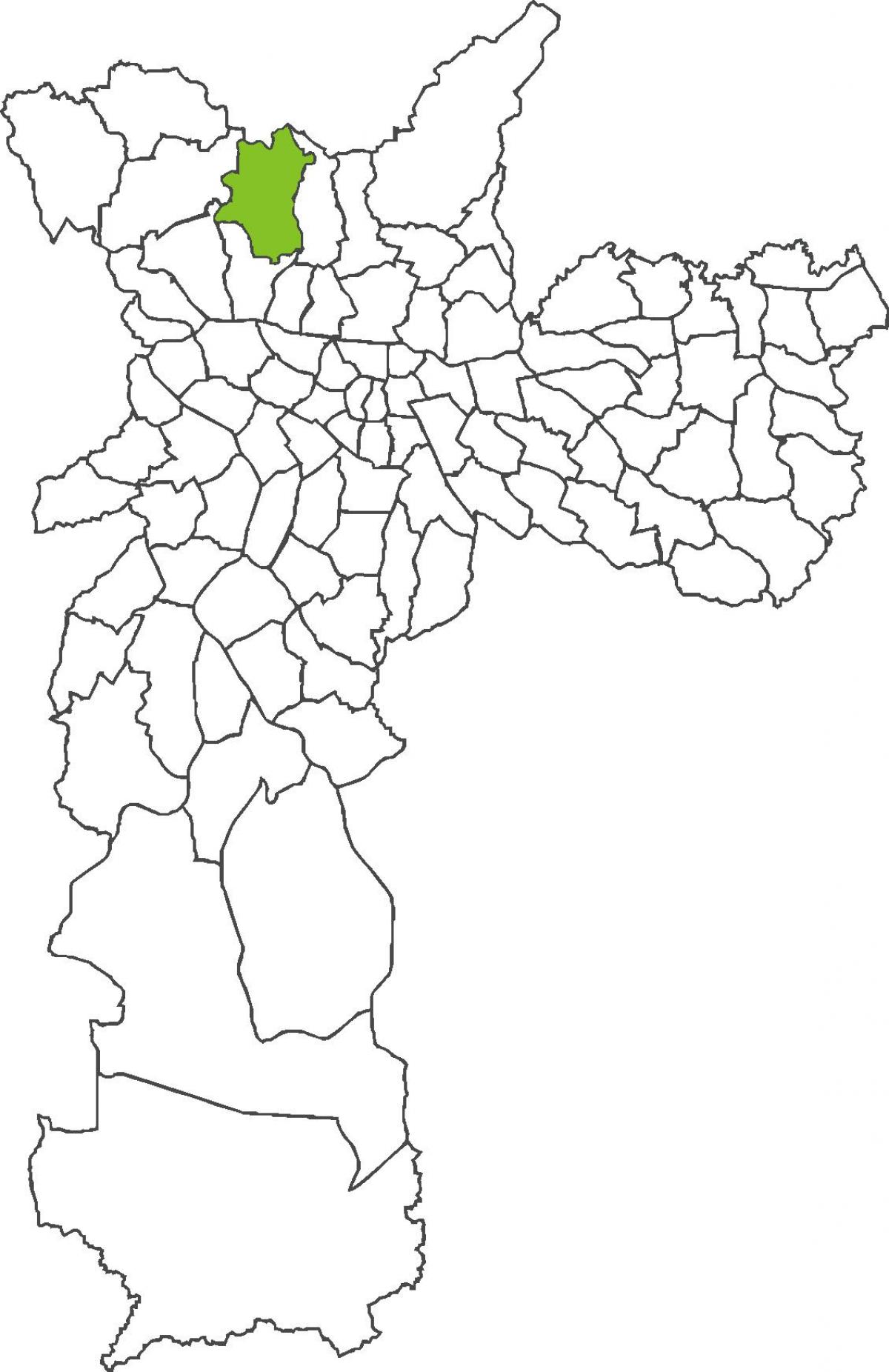 نقشه منطقه Brasilândia
