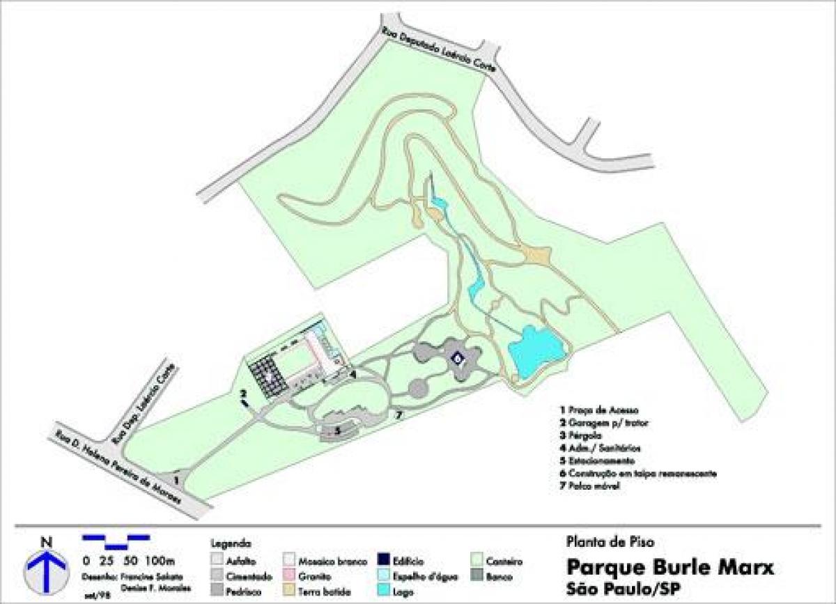 نقشه Burle مارکس پارک