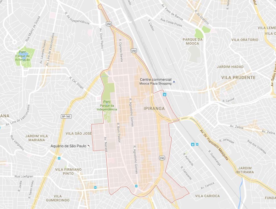 نقشه Ipiranga, São Paulo