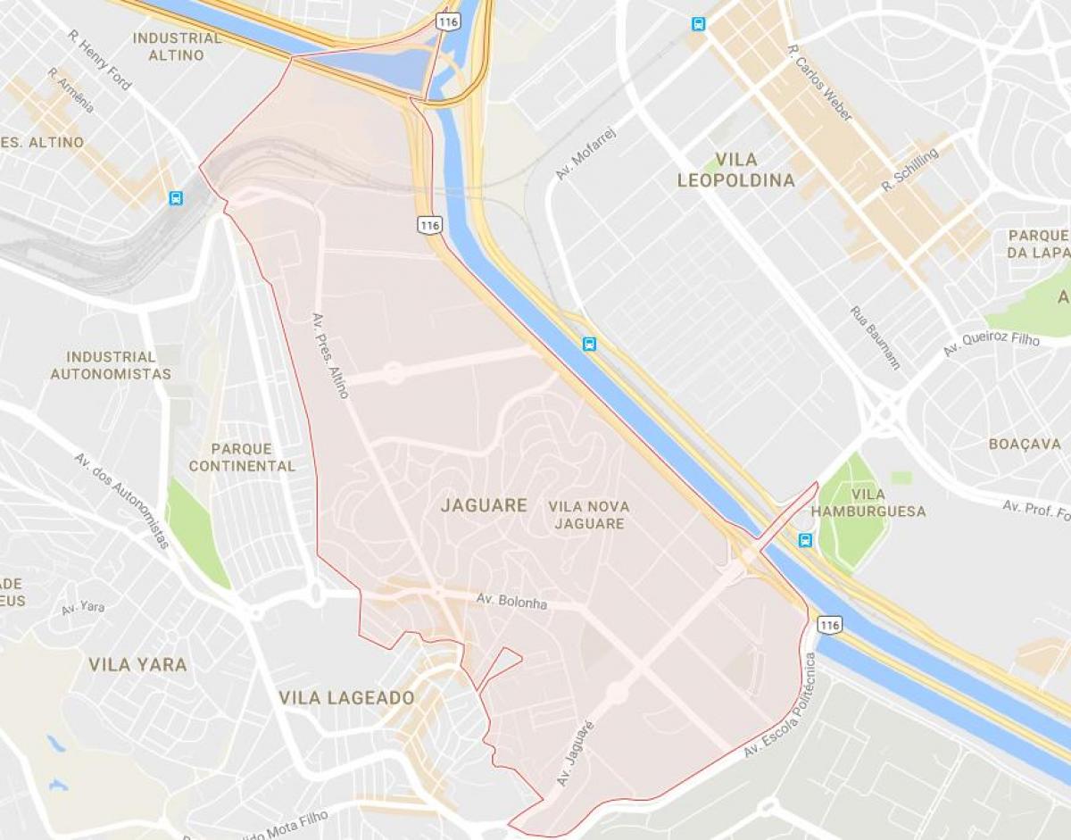 نقشه Jaguaré São Paulo