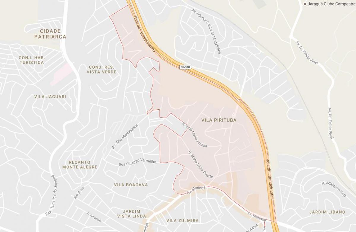 نقشه Pirituba São Paulo