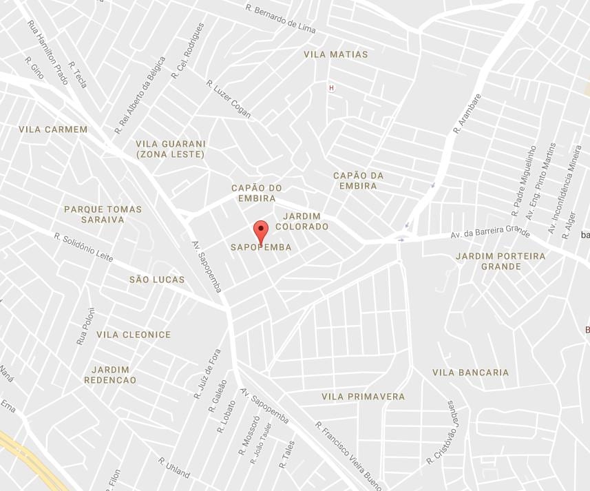 نقشه Sapopemba São Paulo