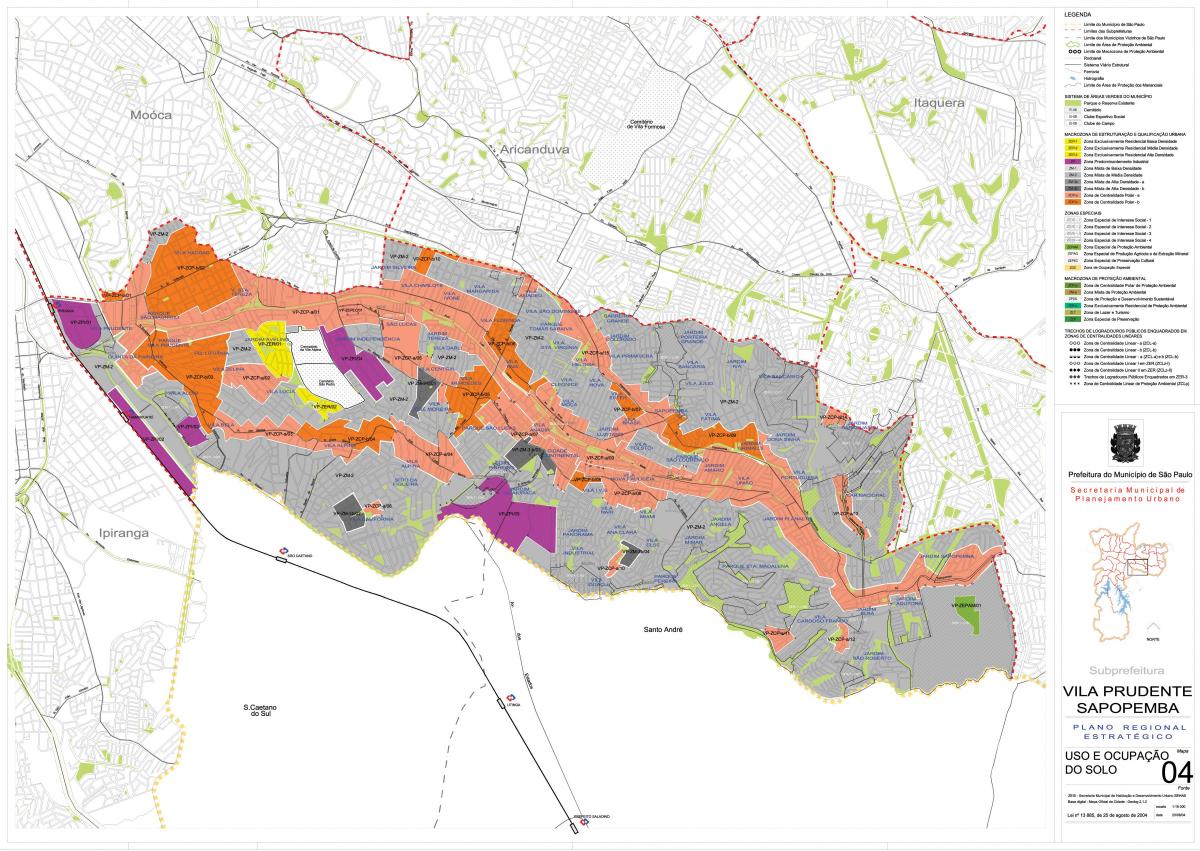 نقشه Sapopembra São Paulo - اشغال خاک