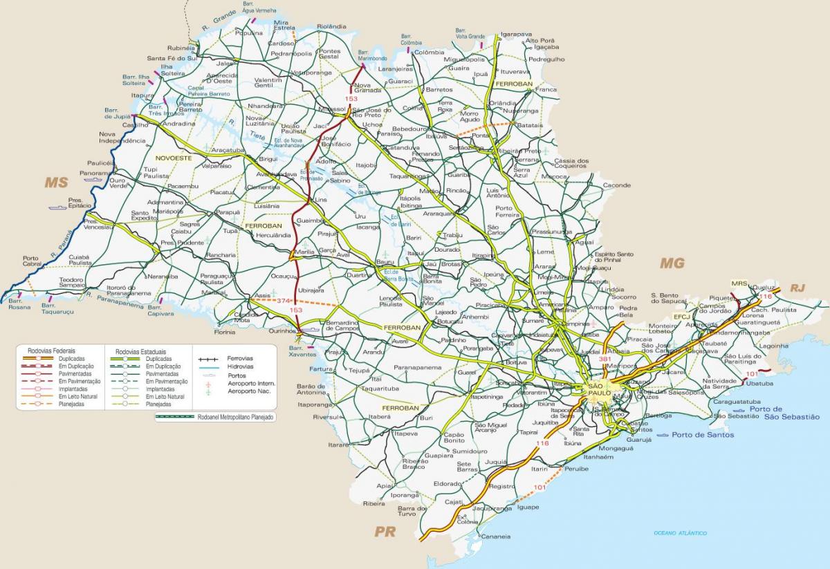 نقشه SP حمل و نقل