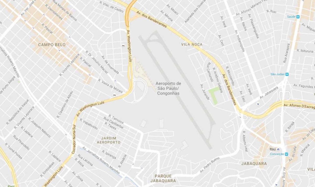نقشه از فرودگاه Congonhas