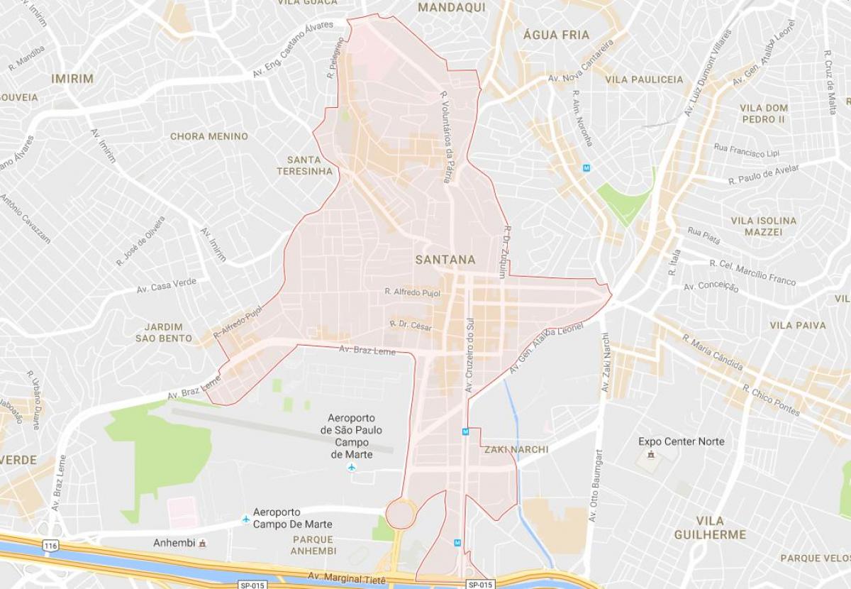 نقشه سانتانا, São Paulo