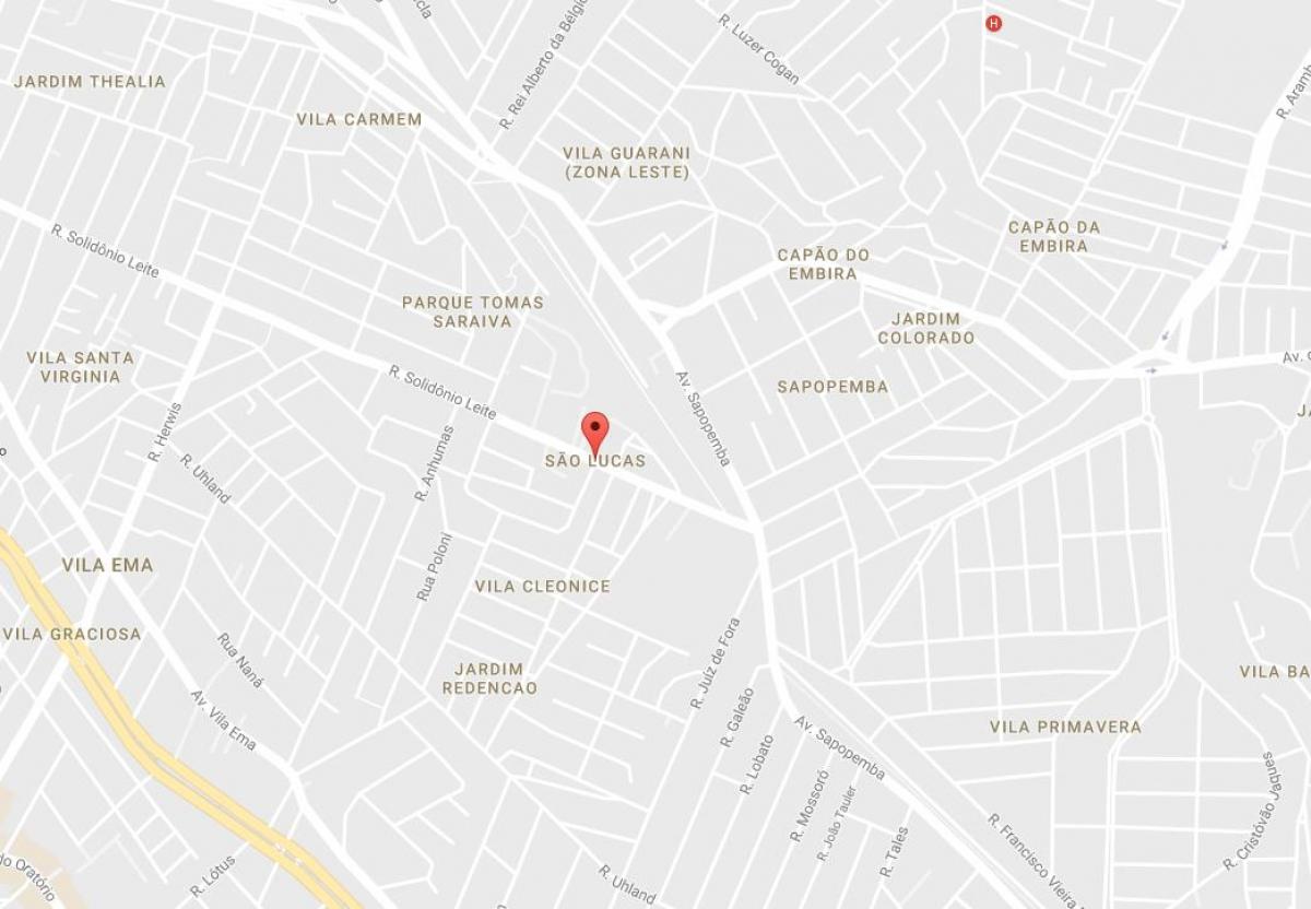 نقشه از سن لوکاس São Paulo