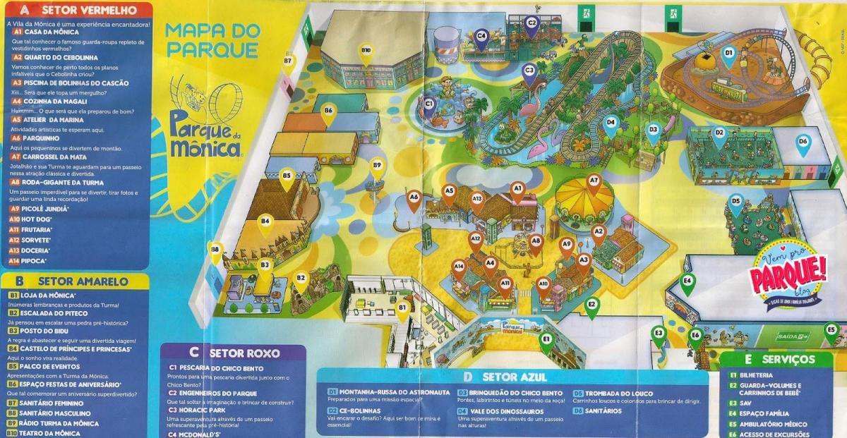 نقشه از مونیکا پارک