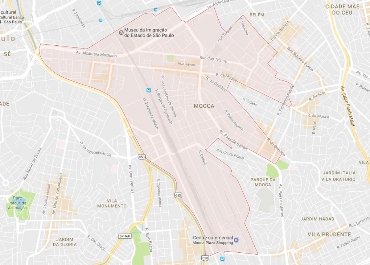 نقشه از موکا, São Paulo