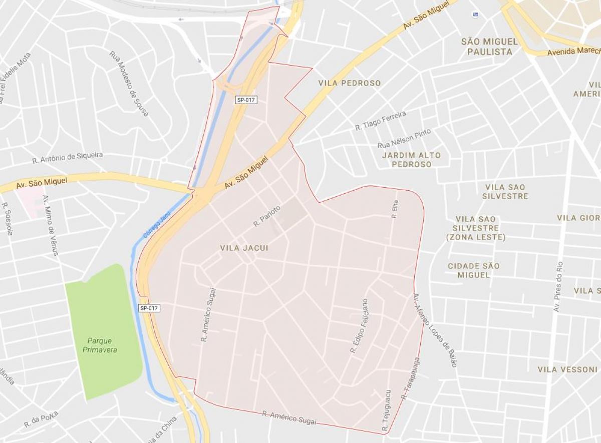 نقشه ویلا Jacuí São Paulo