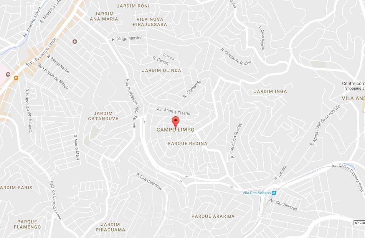 نقشه کمپو لیمپو São Paulo