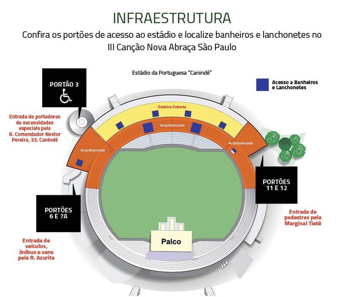 نقشه کنیند ورزشگاه سن پائولو