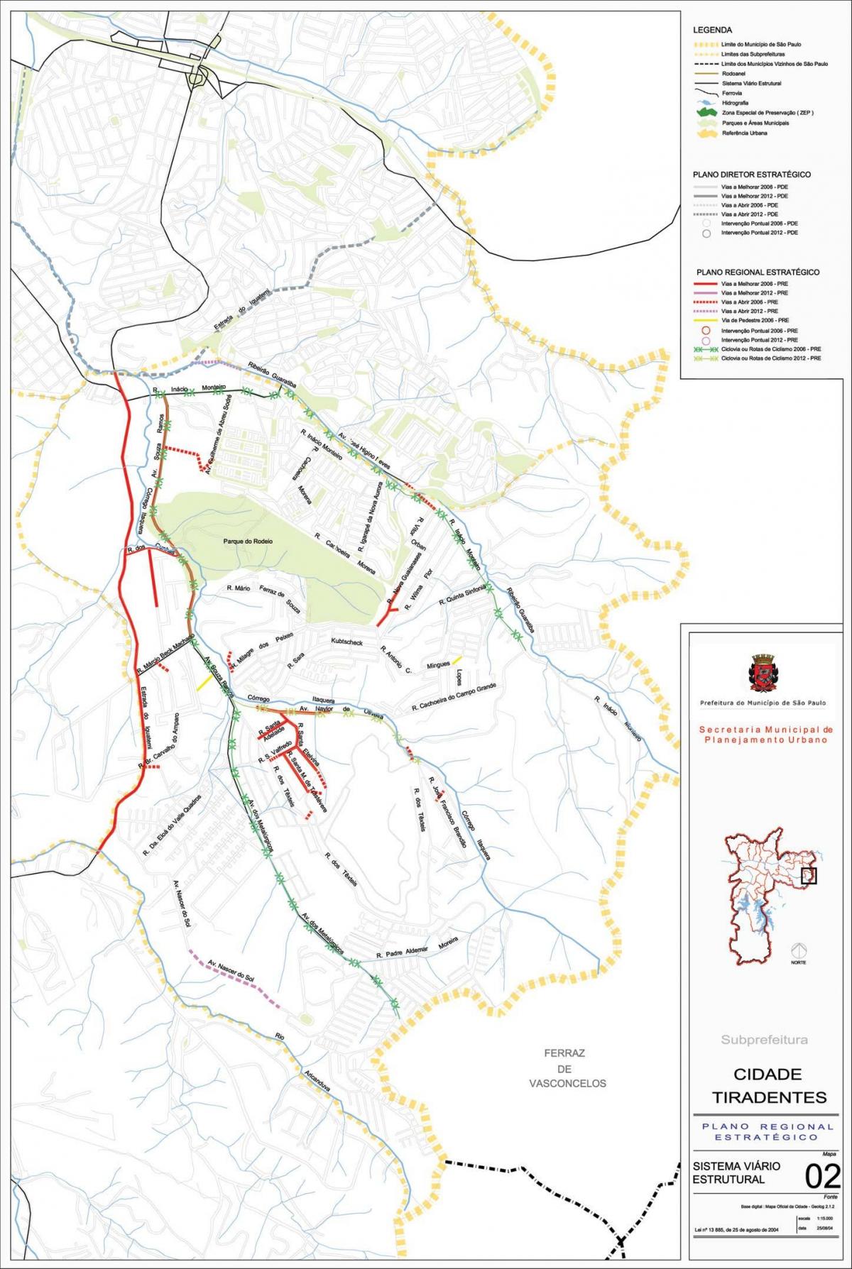 نقشه کیدد تیردنتس São Paulo - جاده