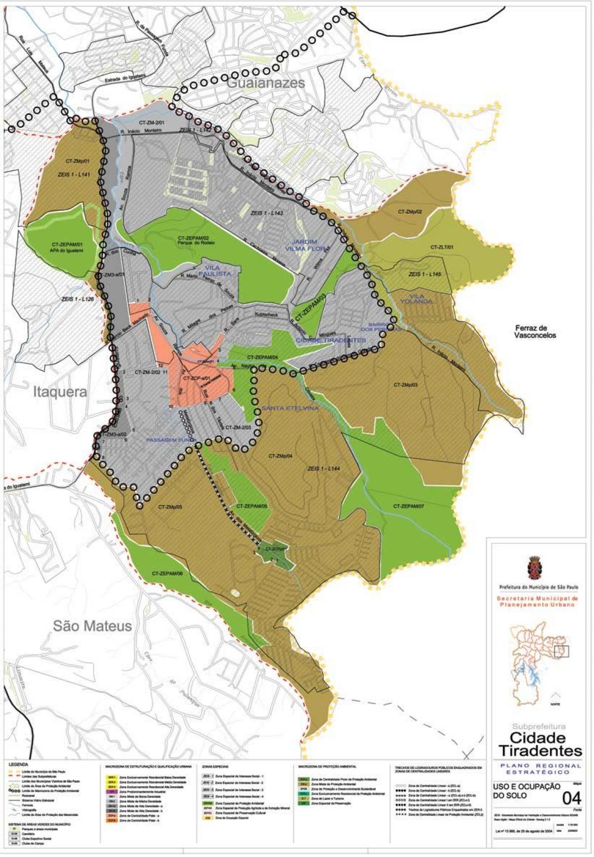 نقشه کیدد تیردنتس São Paulo - اشغال خاک