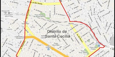 نقشه از سانتا ککیلیا São Paulo
