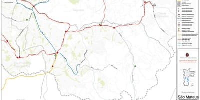 نقشه از سن متوس, São Paulo - حمل و نقل عمومی