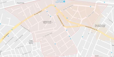 نقشه از سن میگوئل پولیستا São Paulo