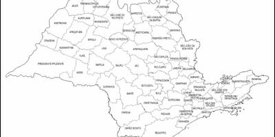 نقشه از سن پائولو باکره - میکرو-مناطق