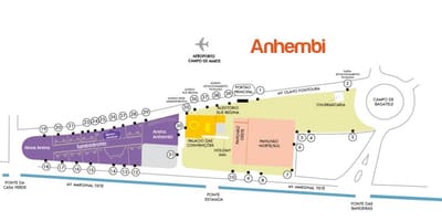 نقشه از سن پائولو Anhembi
