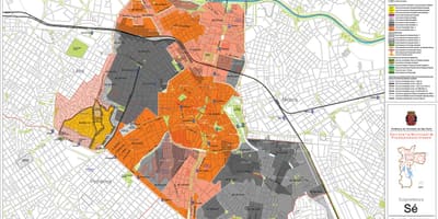 نقشه سه São Paulo - اشغال خاک