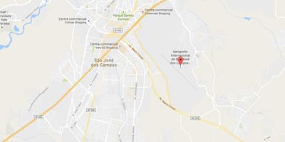 نقشه از فرودگاه بین المللی سائو خوزه دوس کامپس
