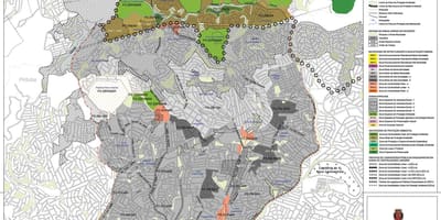 نقشه فرگوسیا دو Ó, São Paulo - اشغال خاک